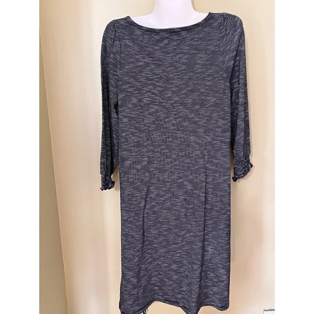 Talbots Petite Womens Striped Dress‎  Size MP Medium Petite